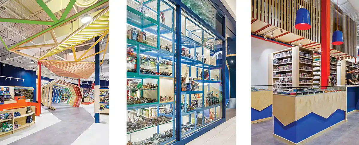 The design mission of Perron Design was to build an in-store experience