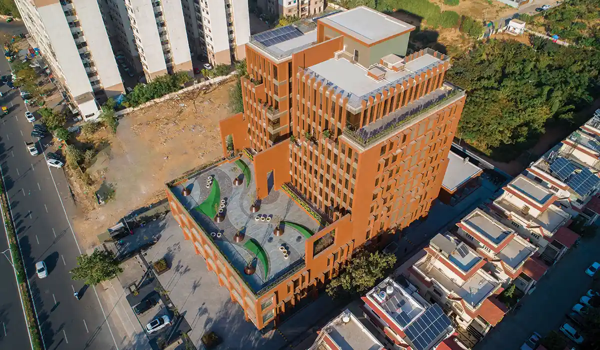 the segregation of its retail and office space