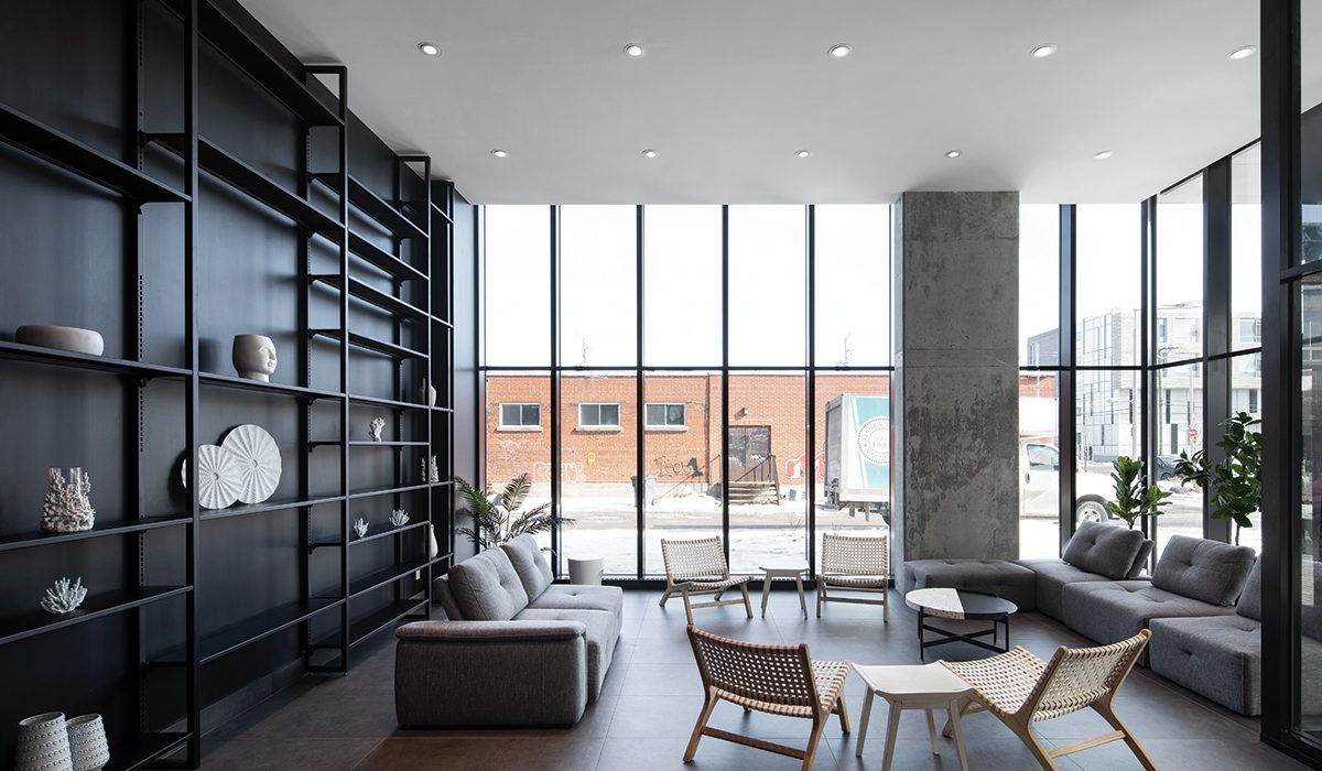 ACDF adopted the industrial footprint of the district’s historic buildings