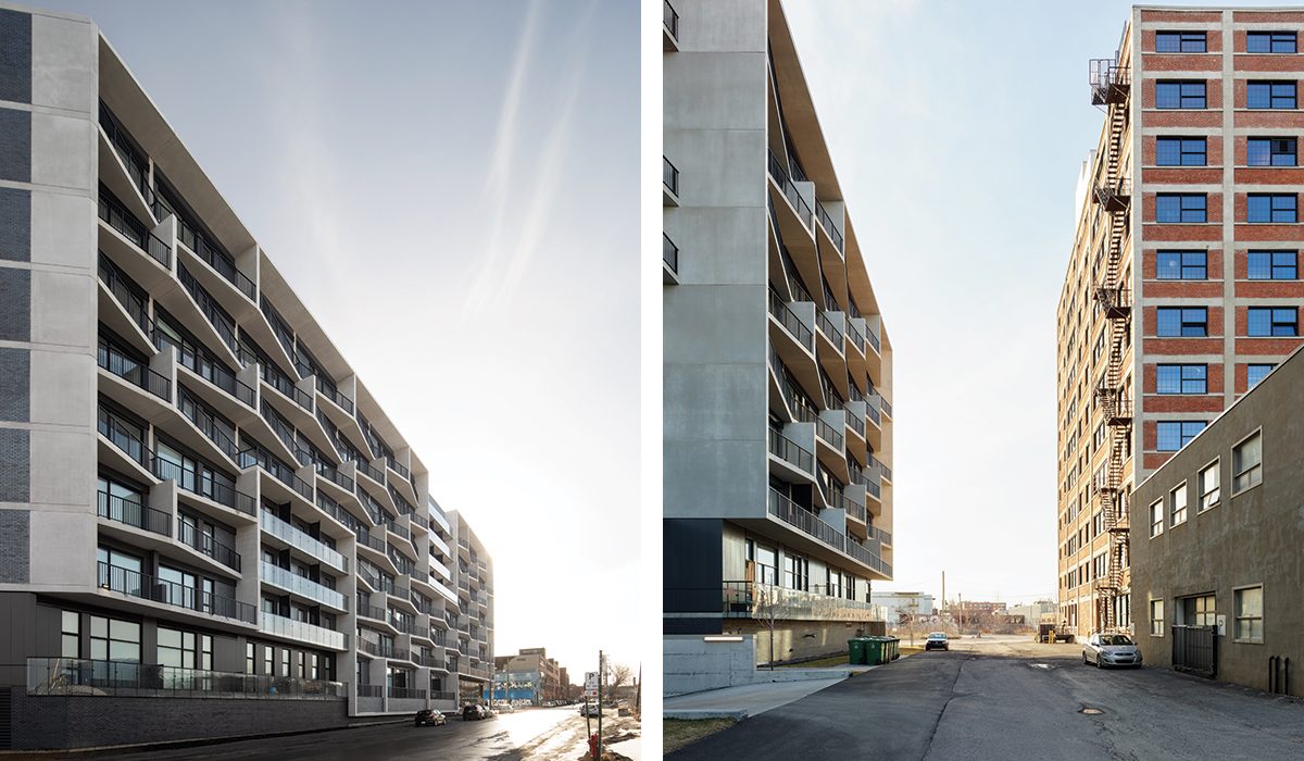 ACDF adopted the industrial footprint of the district’s historic buildings