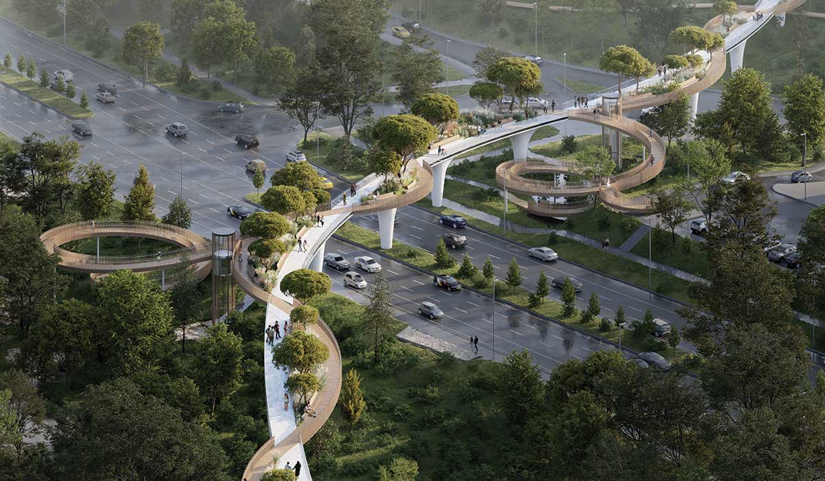 Atrium’s ideology and design reinvents the typology of the bridge