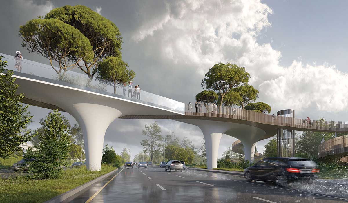 Atrium’s ideology and design reinvents the typology of the bridge
