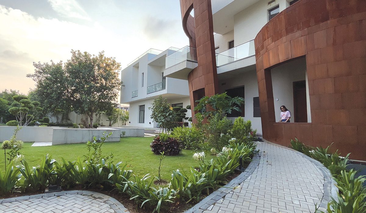 Dichotomous House the house capture the landscape both inside and out