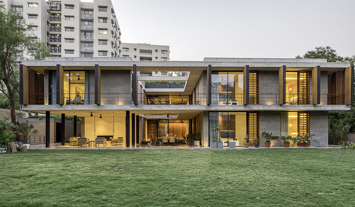 The house introduces a captivating sense of layering