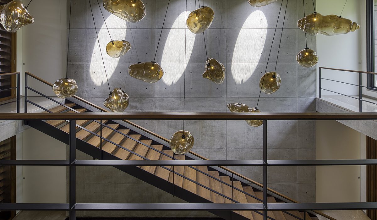 The house introduces a captivating sense of layering