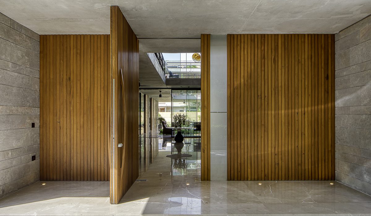 The house introduces a captivating sense of layering