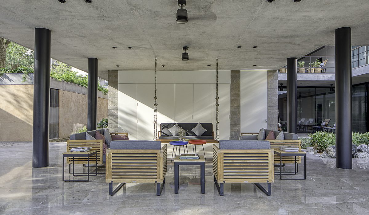 The house introduces a captivating sense of layering