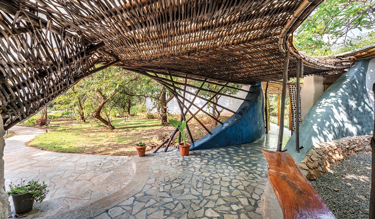 Designed by Blurring Boundaries the farmhouse stands as a testament to environmental consciousness