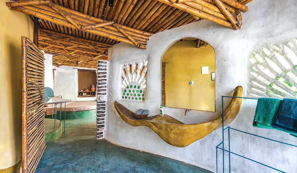 Designed by Blurring Boundaries the farmhouse stands as a testament to environmental consciousness