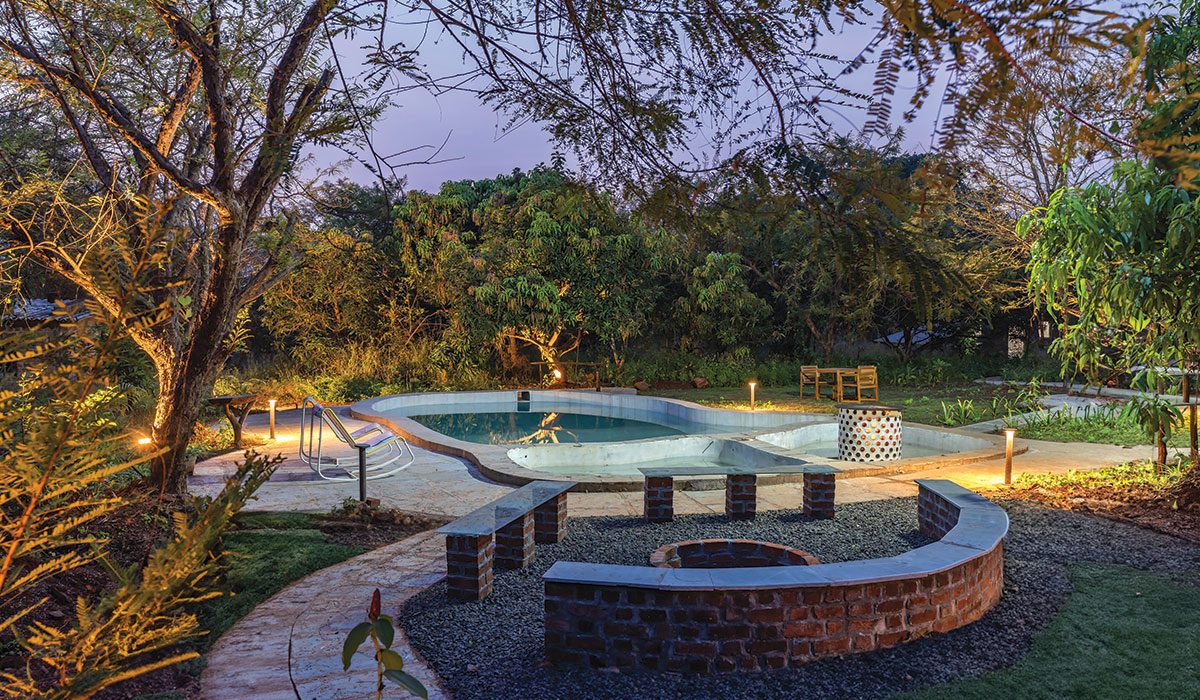 Designed by Blurring Boundaries the farmhouse stands as a testament to environmental consciousness