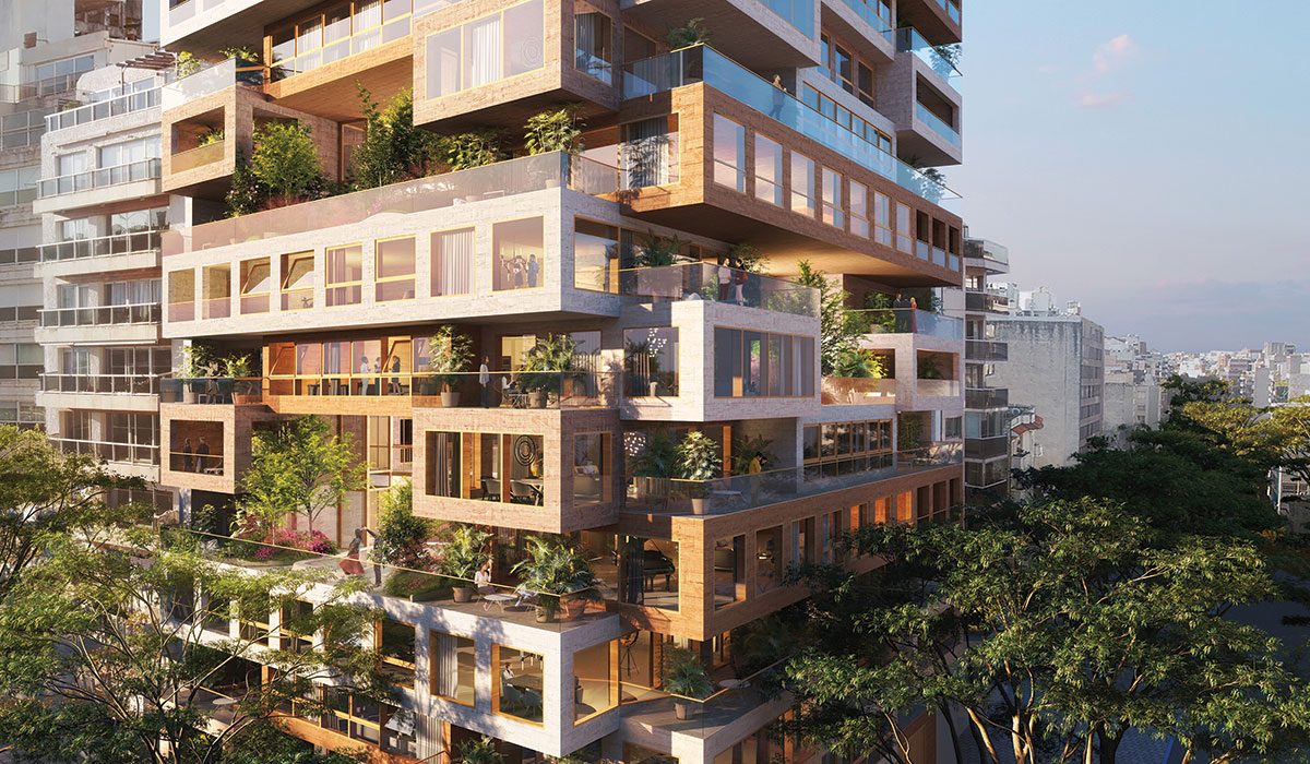 a green, social, and porous residential building
