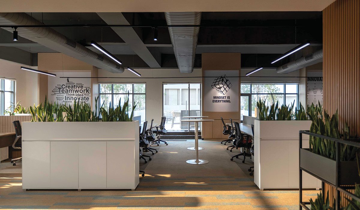 a new office designed by Morphogenesis in Gurugram