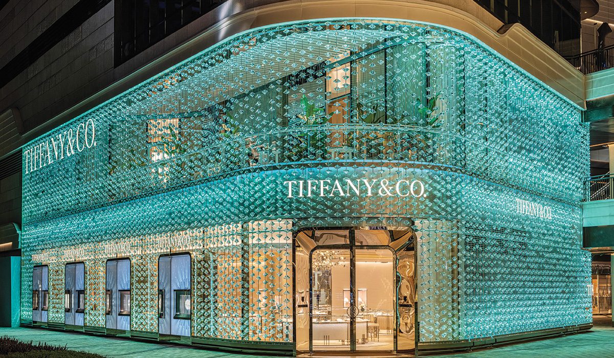 Diamond-encrusted façade for Tiffany & Co. store in Shanghai
