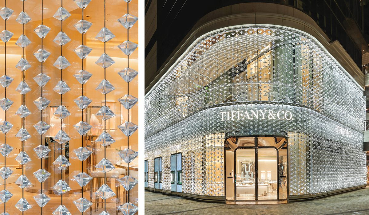 Diamond-encrusted façade for Tiffany & Co. store in Shanghai