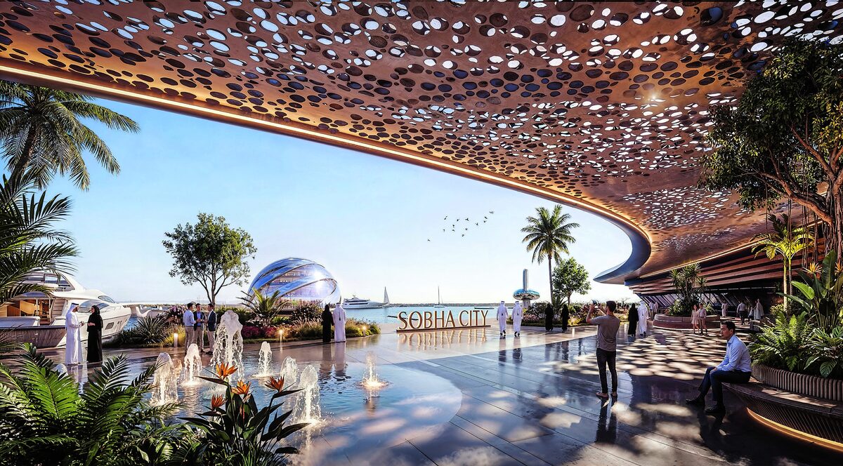 Sobha City marina promenade concept
