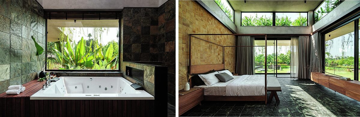 Antriya stone bathroom and bedroom