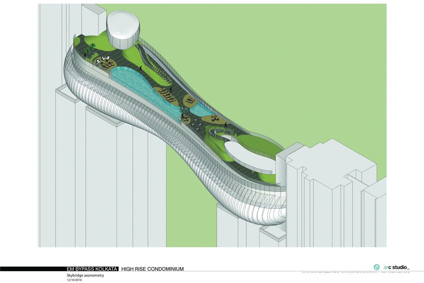Deya Skybridge Axonometry