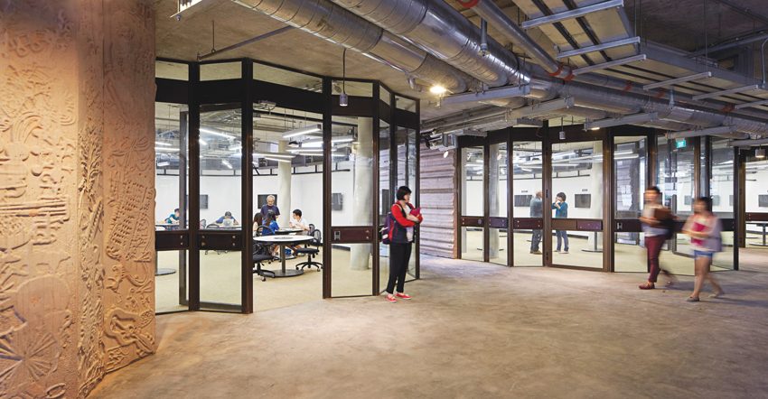 Learning Hub Facing Classroom Windows