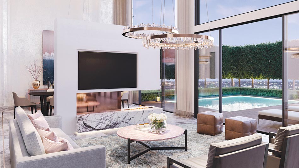 Penthouse Interior Living