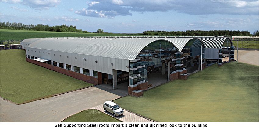 Self Supporting Steel Roofs