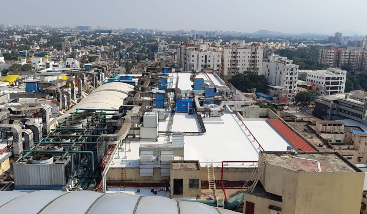 Aadvanced solar heat-reflective cool roof coatings