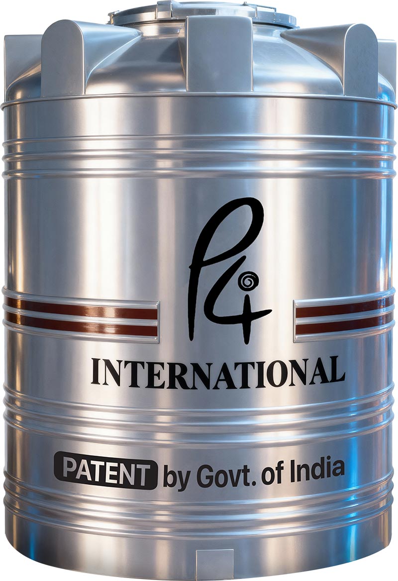 p4 silver overhead water tank