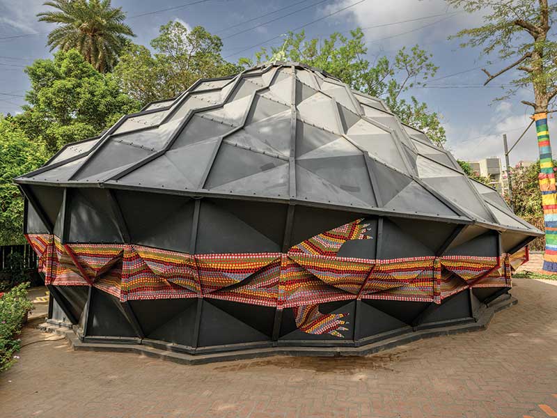 Multifunctional Prefabricated Parametric Exoskeleton