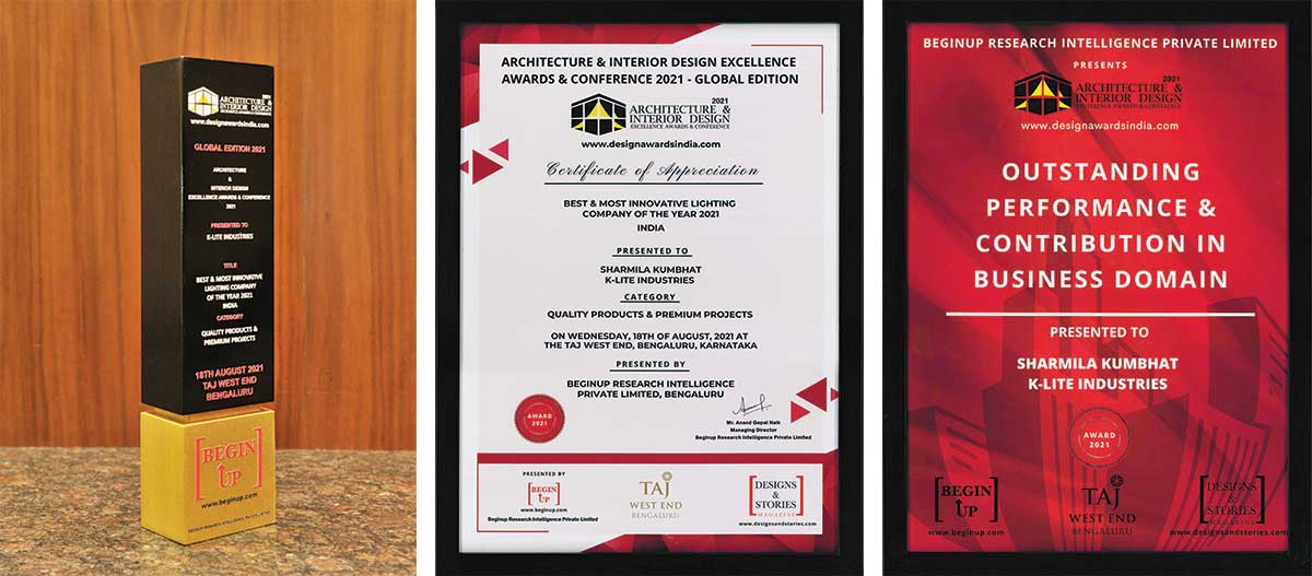 K-Lite Declared India’s Most Innovative Lighting Company of the Year 2021