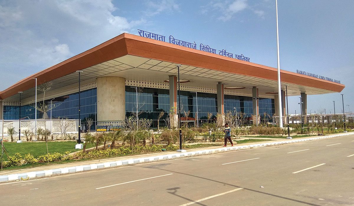 Gwalior Airport The newly inaugurated Rajmata Vijayaraje Scindia Airport in Gwalior