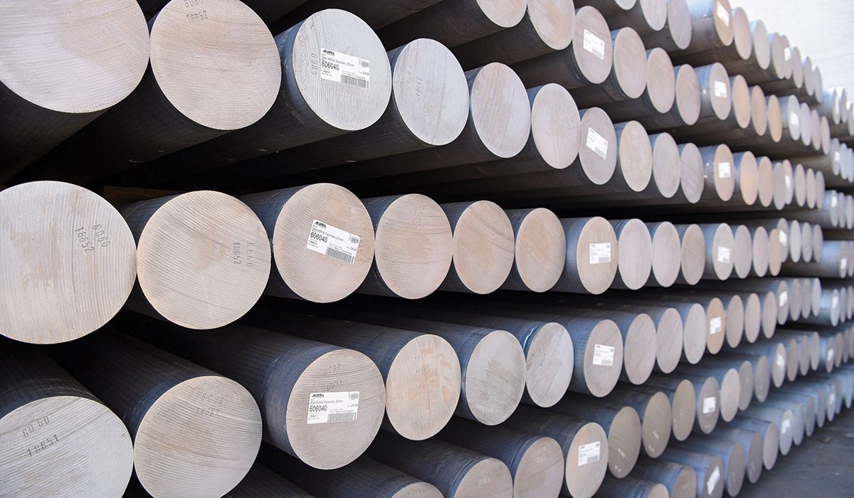 a certified aluminium as raw material with 80% recycled material