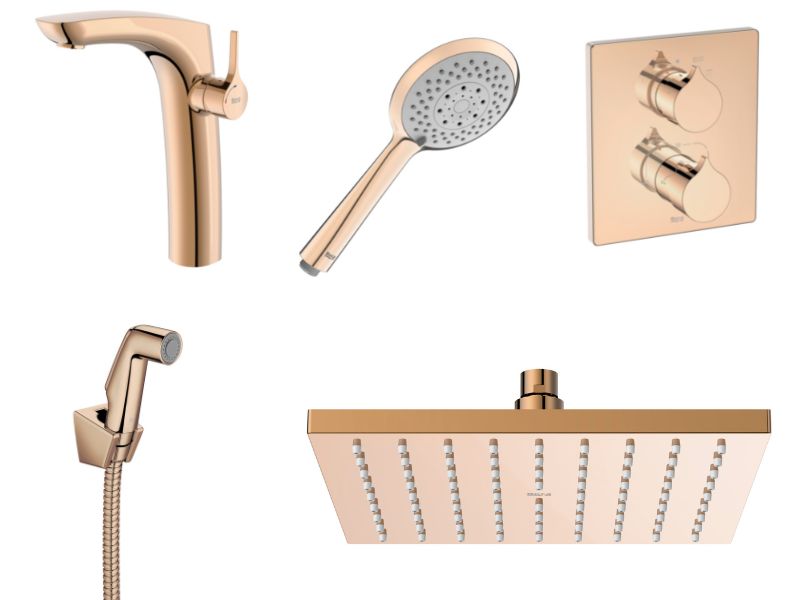 Roca unveils Insignia Everlux Faucet collection in Rose Gold finish 