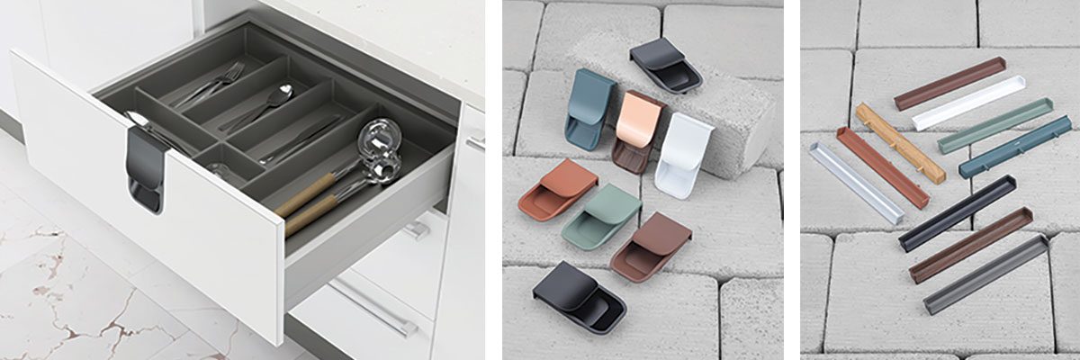 Tunes Interior New Range of Concealed Handles in Pastel Colors