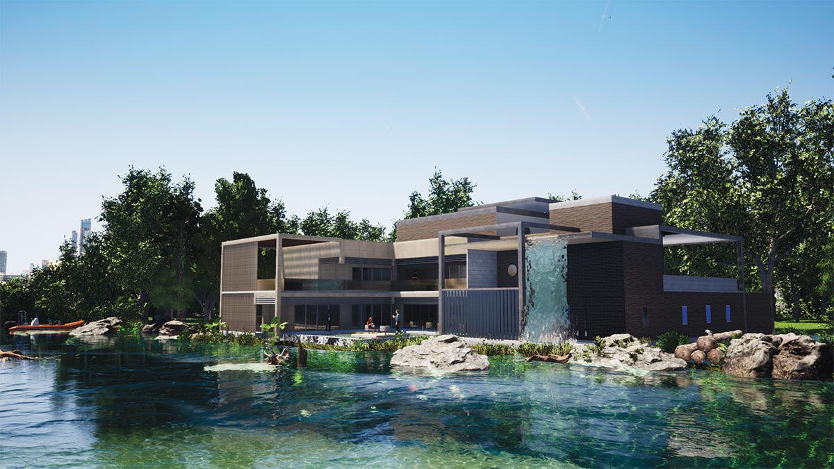 AW Design villa by lake