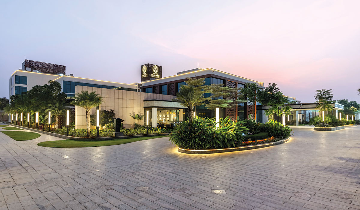 the clubhouse is part of a residential complex