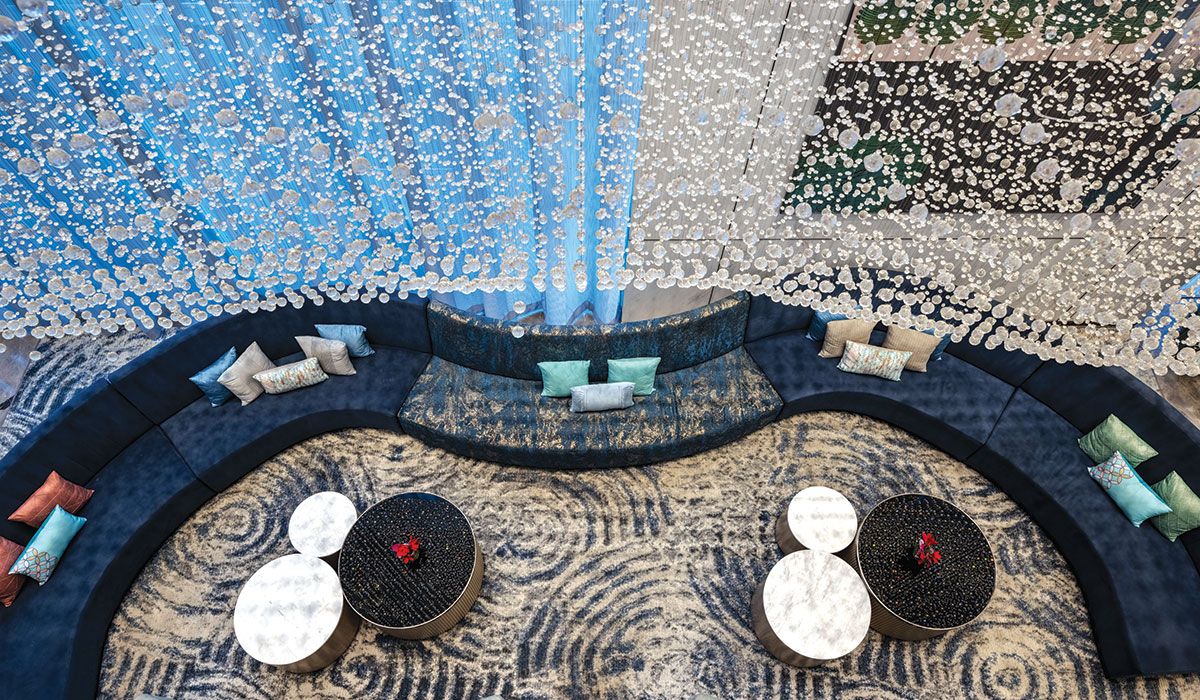 the clubhouse is part of a residential complex