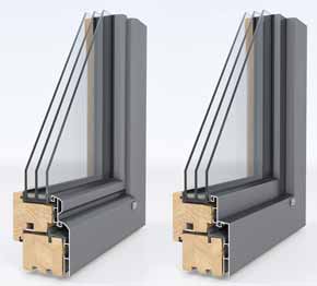 Unilux Wood Aluminum Doors