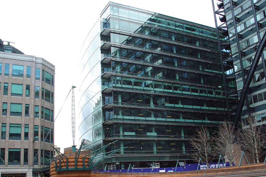 glassy modern building