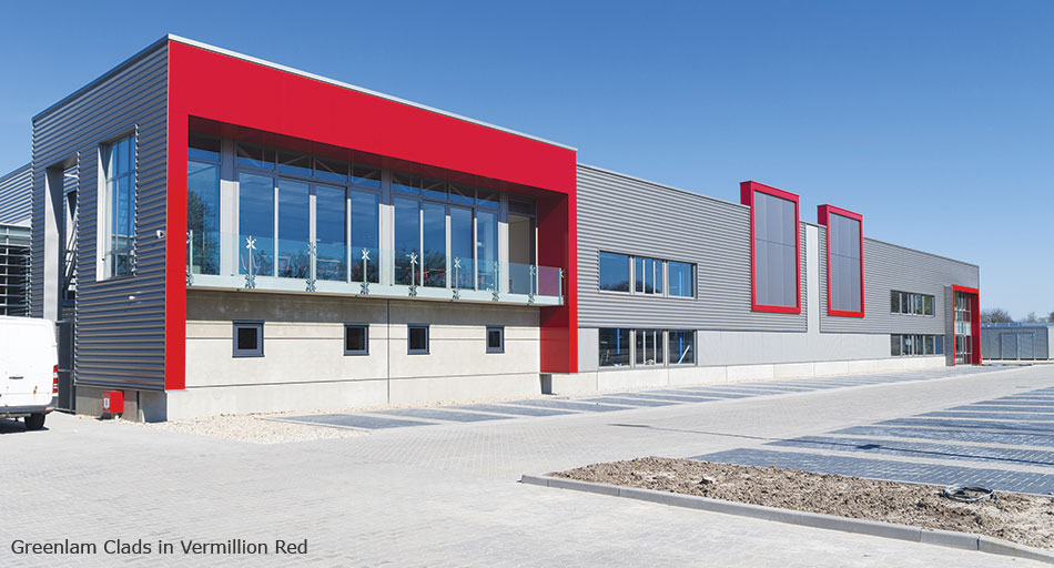 Greenlam Clads Vermillion Red