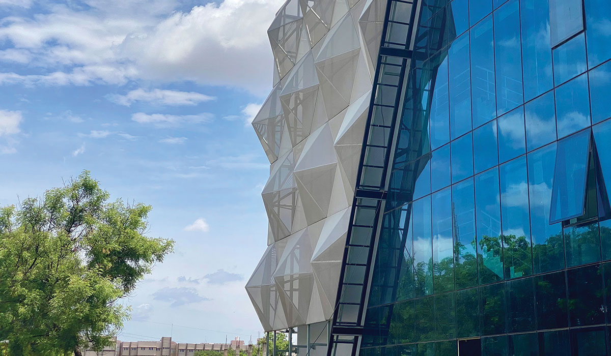 PSG College of Architecture The building’s structure is wrapped in a 3D diamond shaped