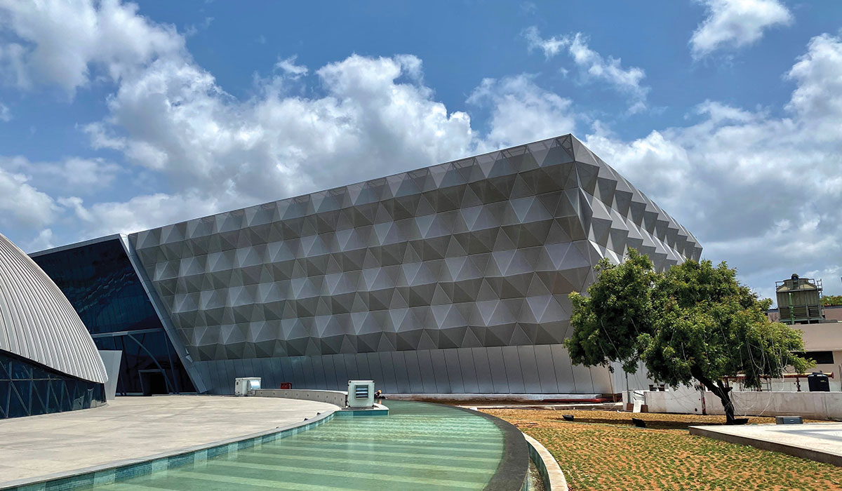 PSG College of Architecture The building’s structure is wrapped in a 3D diamond shaped