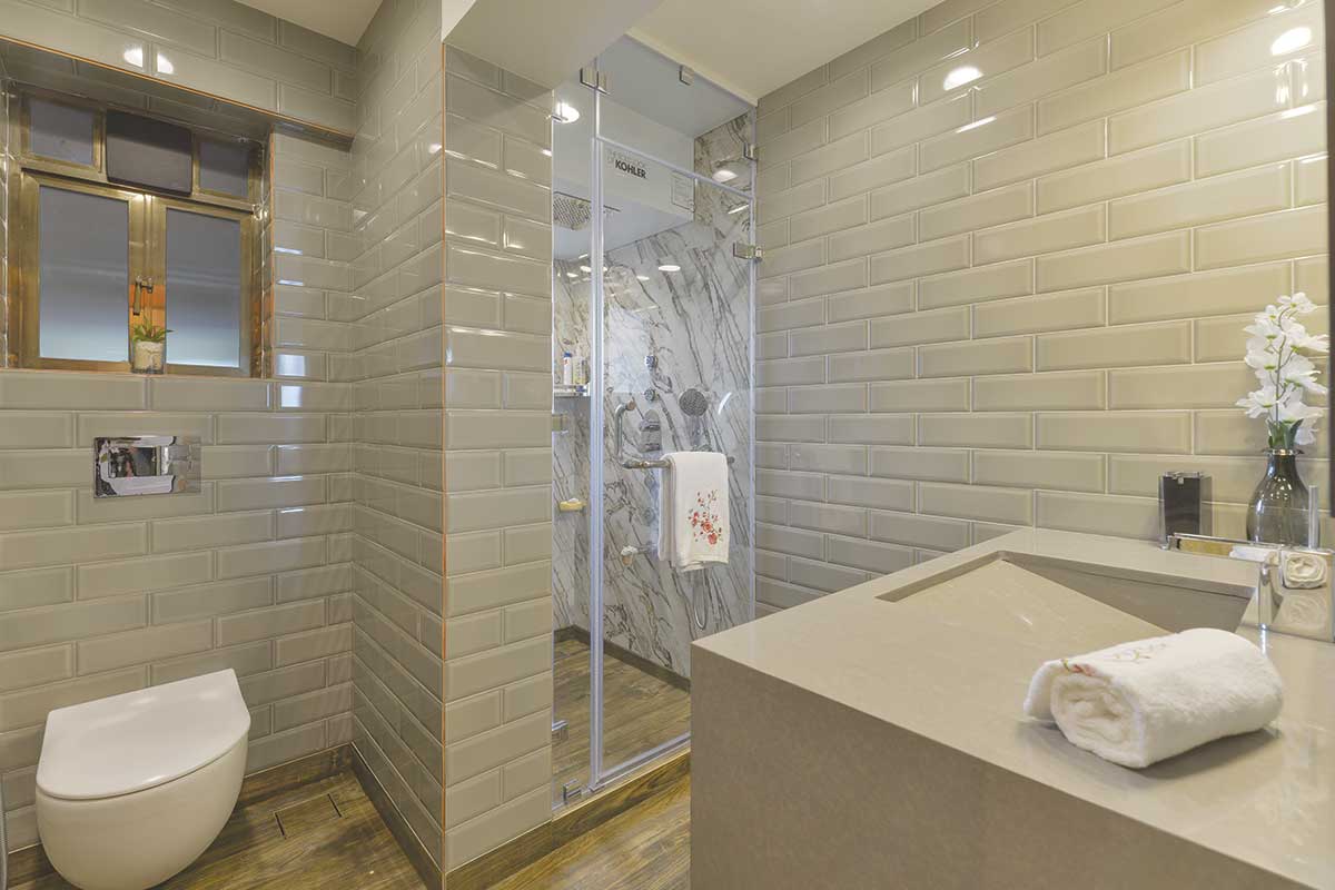 Arjun Rathi Design - Kubadia Residence Rural Modern II - Master Bathroom