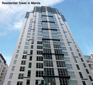 Residential tower in Manila