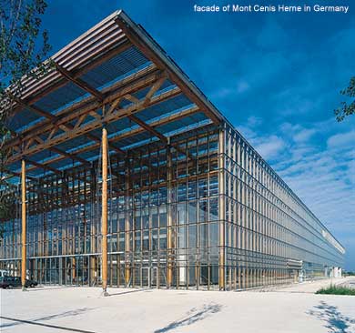 facade of Mont Cenis Herne in Germany