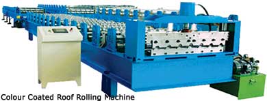Colour Coated Roof Rolling Machine