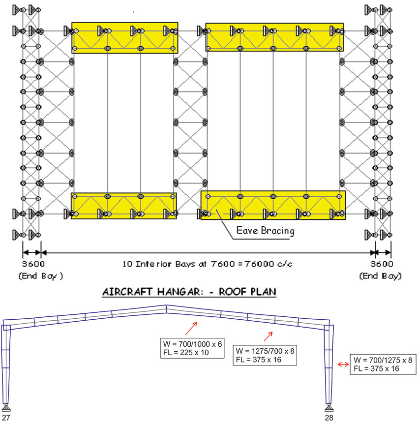 Aircraft Hangar Roof Plan