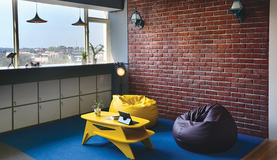 View of city from breakout space