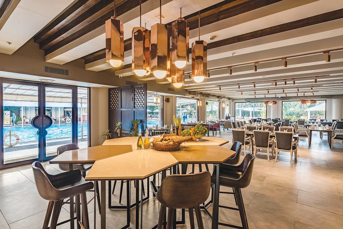 The Club Lights By Waterside