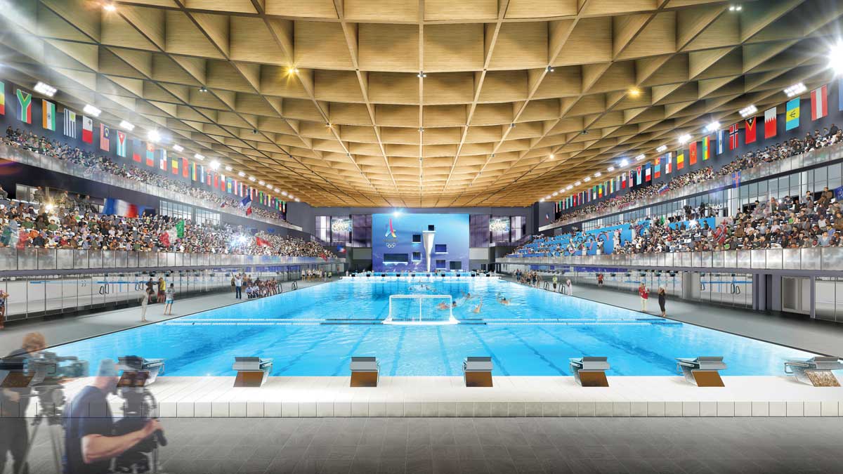 MAD reveals design for 2024 Paris Olympics’ Aquatic Center