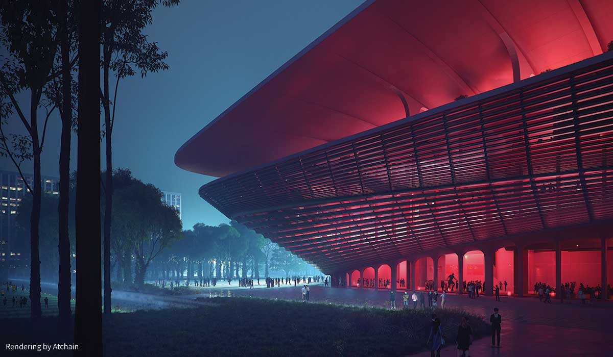 Zaha Hadid Architects design of the new Xi'an International Football Centre