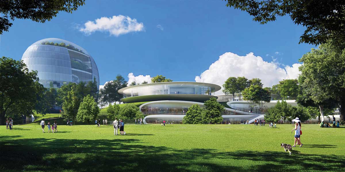 MAD Architects unveil their design for Jiaxing's Train Station in the Forest